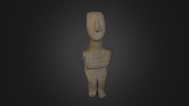 Cycladic Figure 3D Model