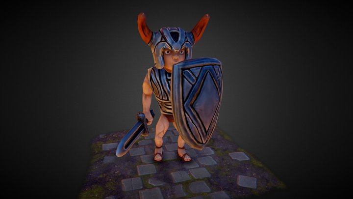 Little Knight - Low Poly 3D Model