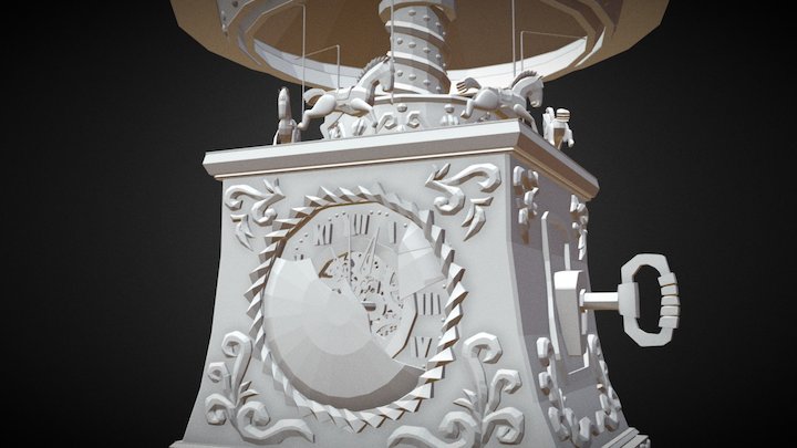 Old Clock 3D Model