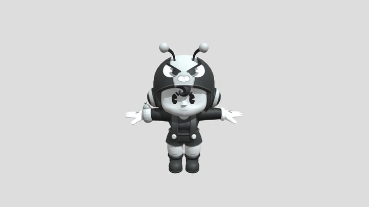 Brawl Stars - Bea 3D Model