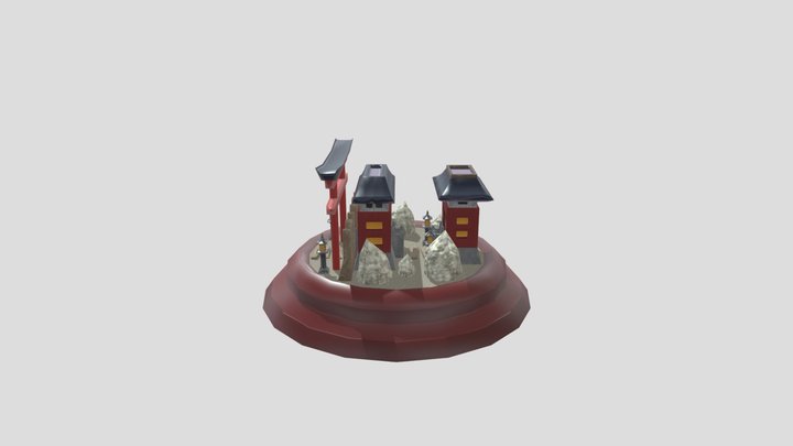 Customized game environment 3D Model