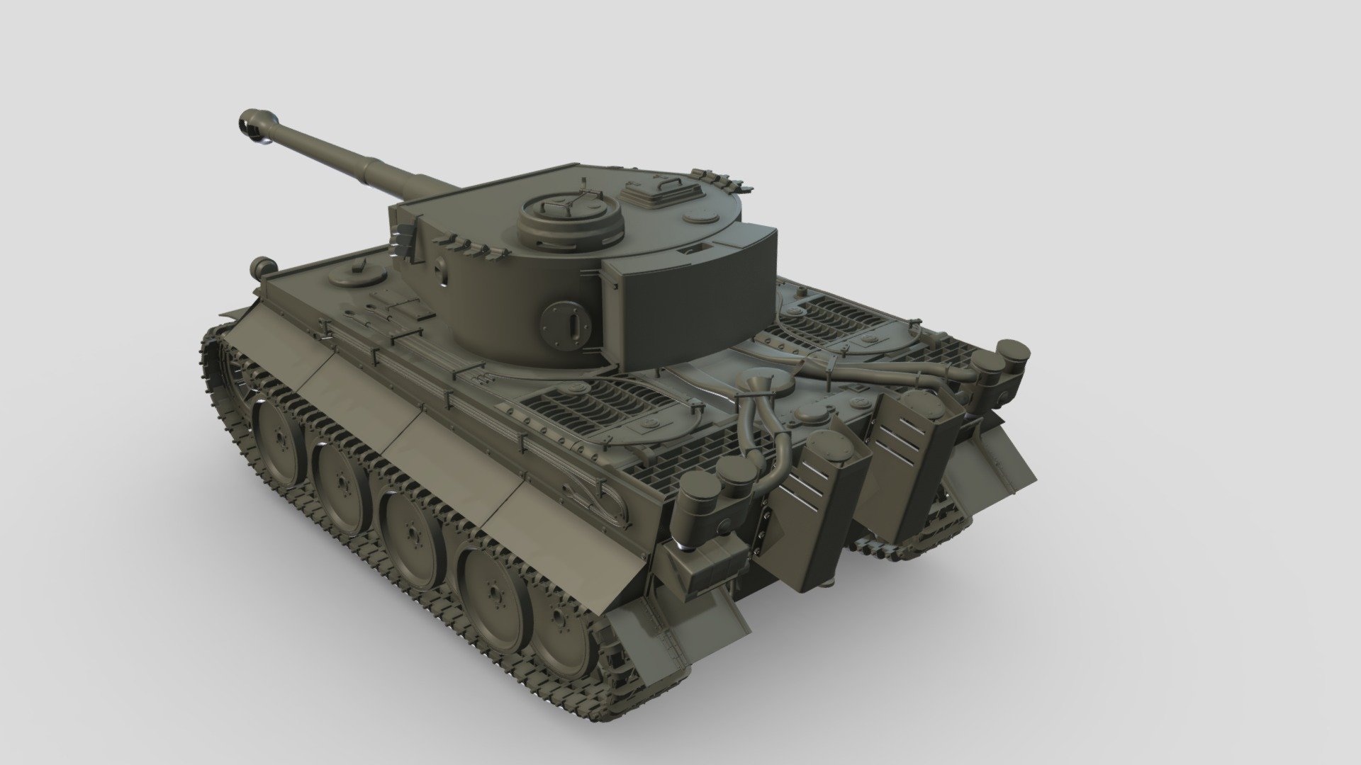 Panzerkampfwagen Vi Tiger Pzkpfw Vi Tiger - 3d Model By Vrinvi (@invi99 