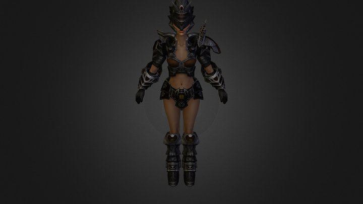 Turan Female R1001 Eye 3D Model