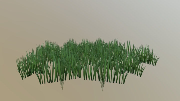 Grass Clump 3D Model