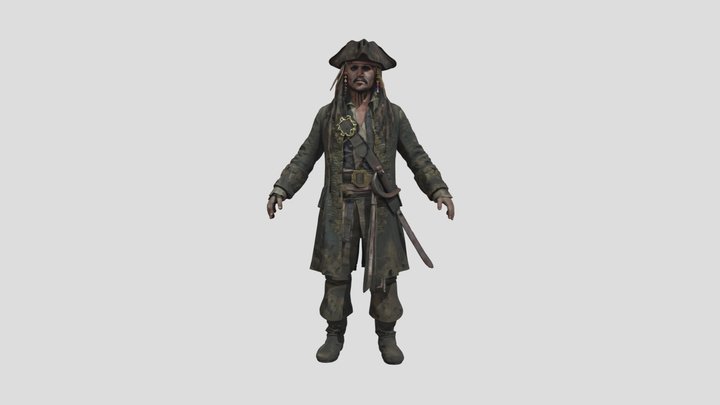 captain jack sparrow 3D Model