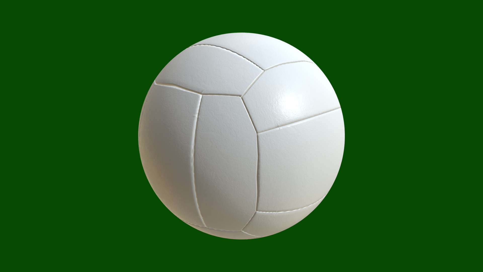 3D model Gaelic football - This is a 3D model of the Gaelic football. The 3D model is about a white football ball.