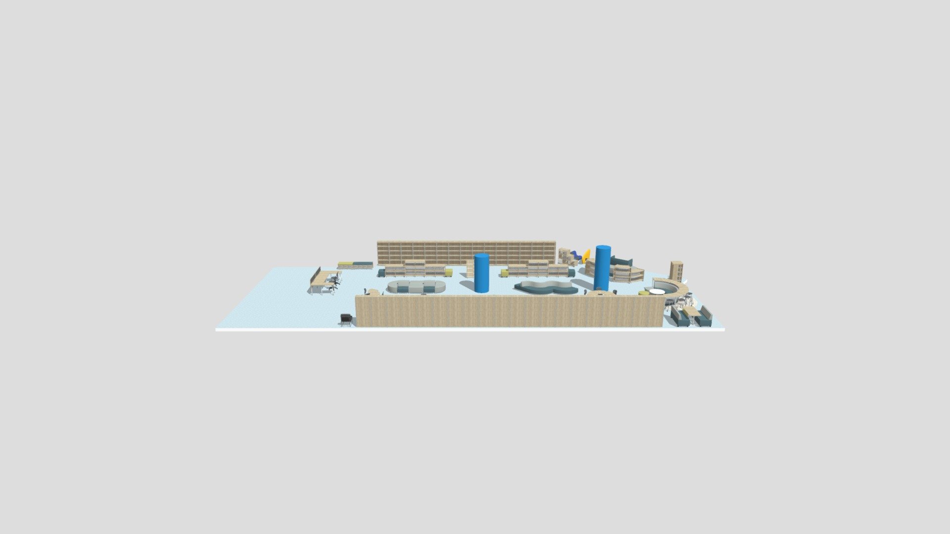 SIS Hong Kong - PYP Library - 3D model by furnware [ae80506] - Sketchfab
