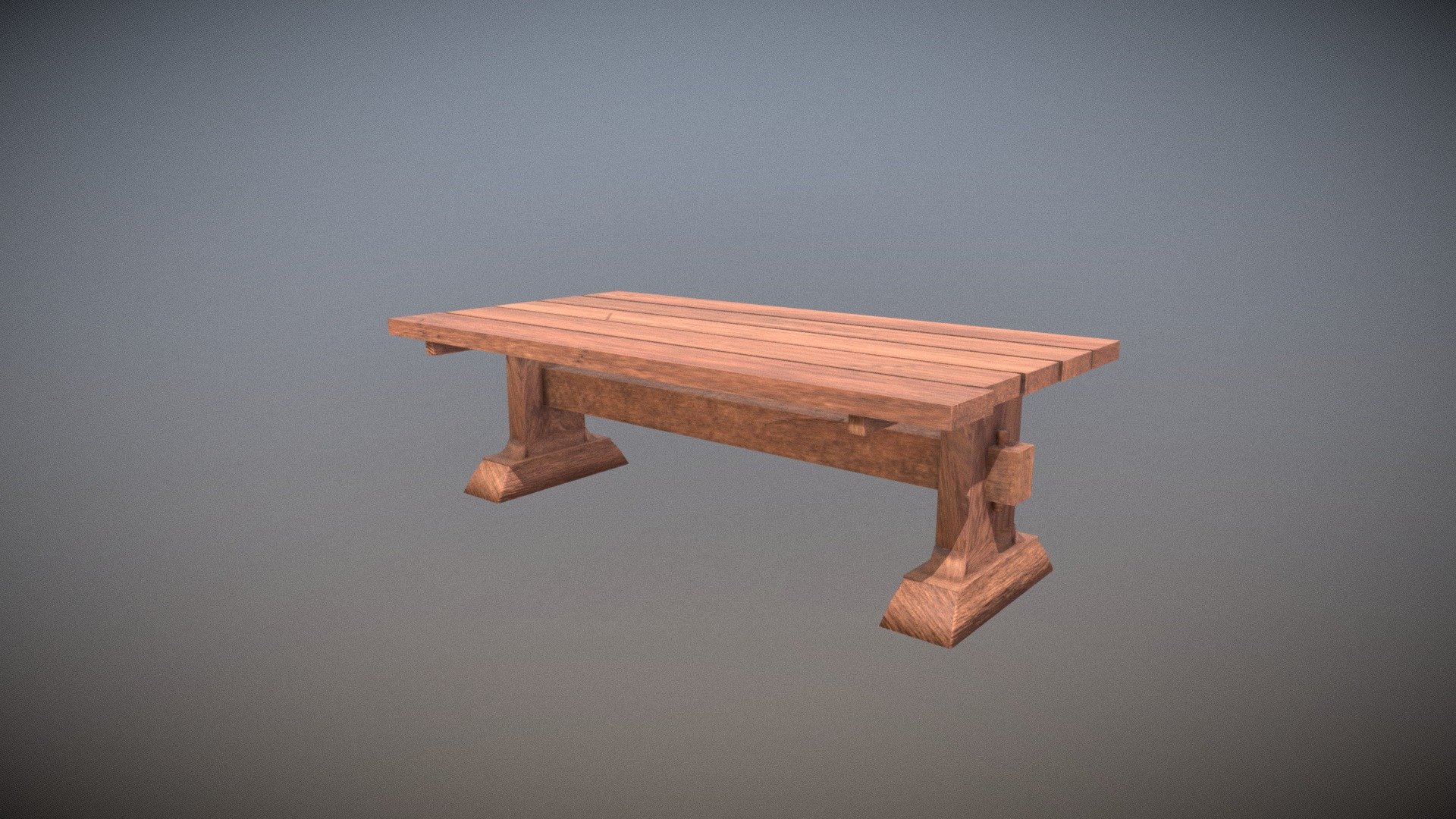 Sturdy old Table - 3D model by Filip (@filip.hans.nyberg) [ae80bd7