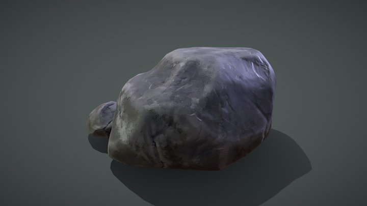 Small Stylized Stone 3D Model