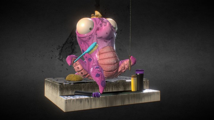 Monster Alien shower 3D Model