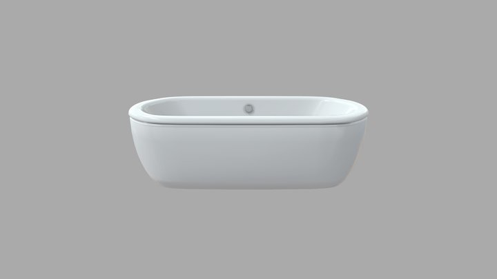 TOTO Cast Iron Nexus Bathtub - low poly 3D Model