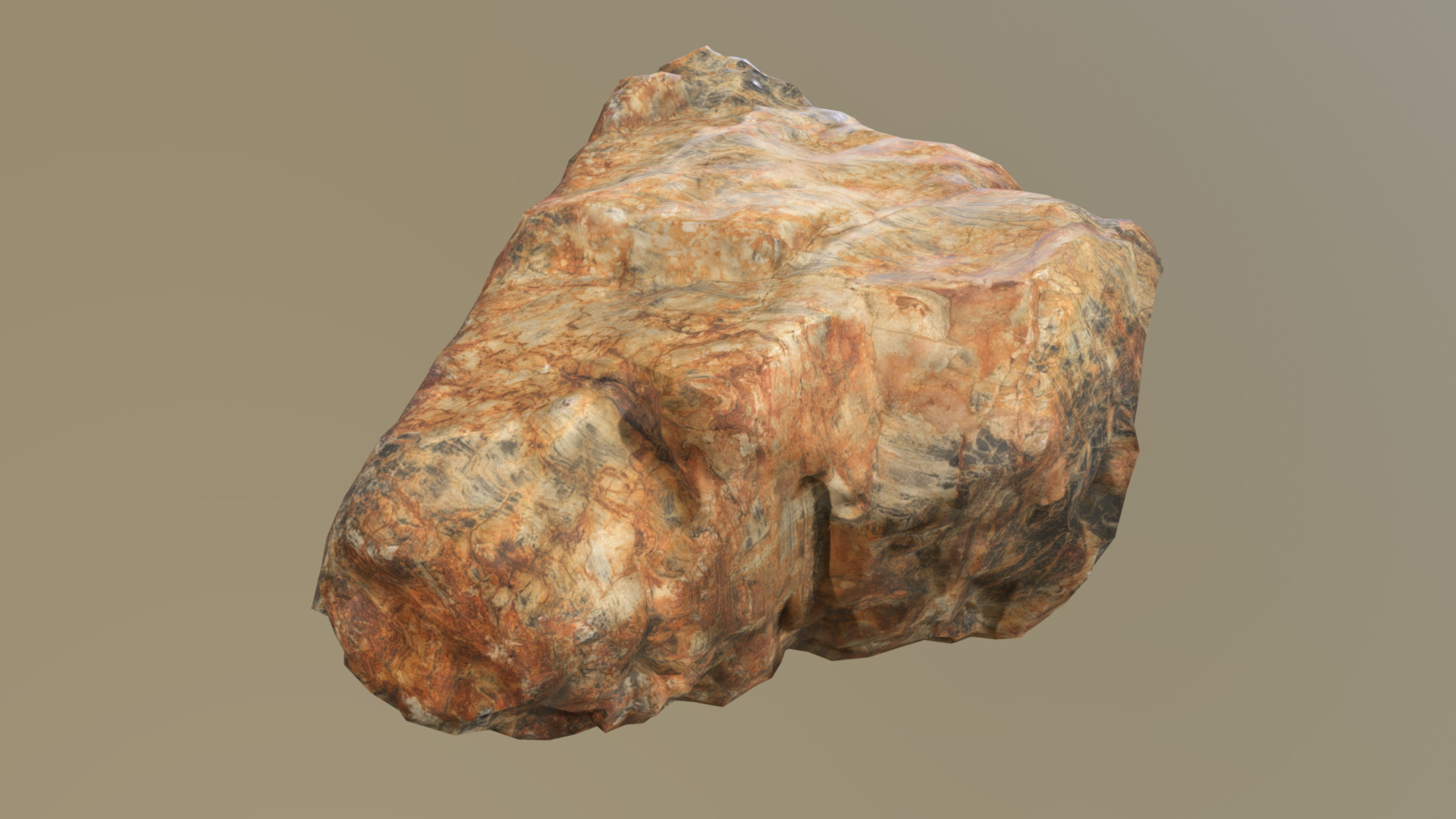 3D model Rock 03 - This is a 3D model of the Rock 03. The 3D model is about a close-up of a rock.