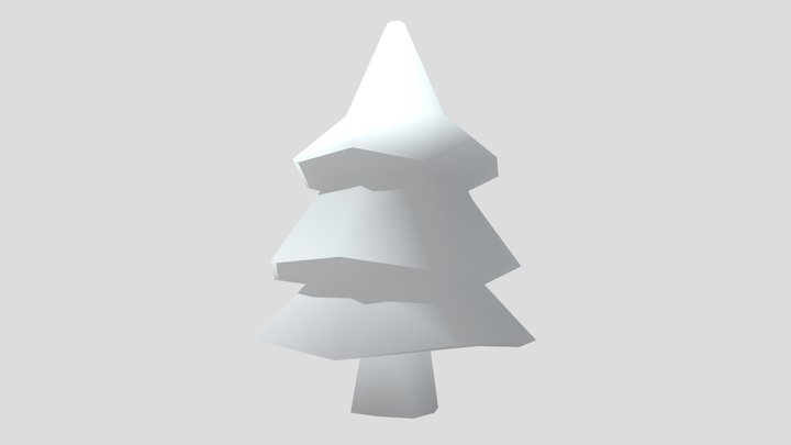 Low-Poly Pine Tree 3D Model