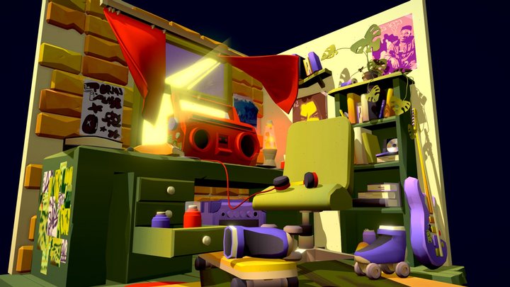 DAE Crib - 90's troublemaker 3D Model