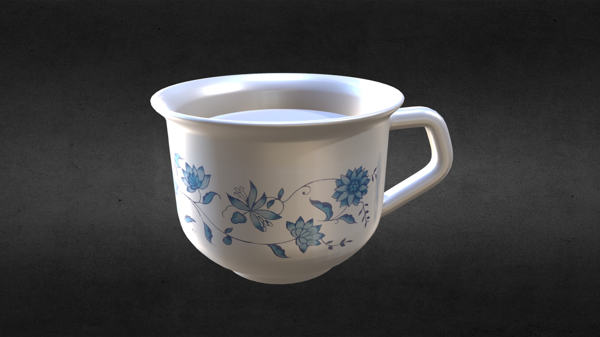 3D model Vintage Mug - This is a 3D model of the Vintage Mug. The 3D model is about a white coffee cup.
