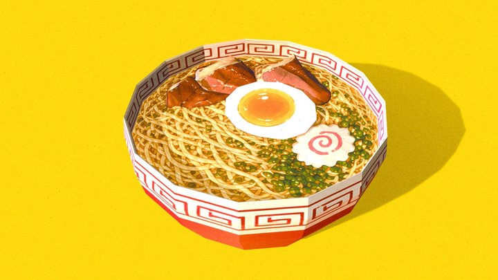 (Anime) - Ramen – Free 3D Model STL