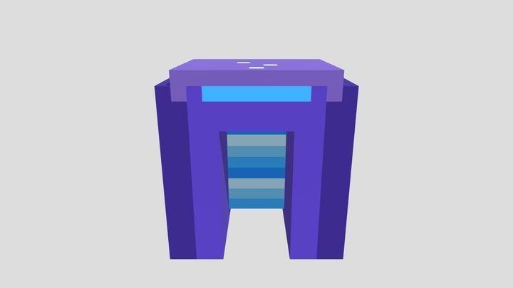Fairy Waterfall - Voxel 32x32 (Animated) – Gratis 3D-model STL