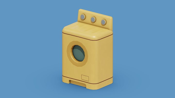 Washing Machine 3D Model
