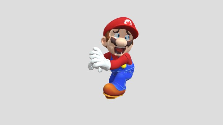 Mario_Worried_ Plumber_1108060105_texture_fbx 3D Model