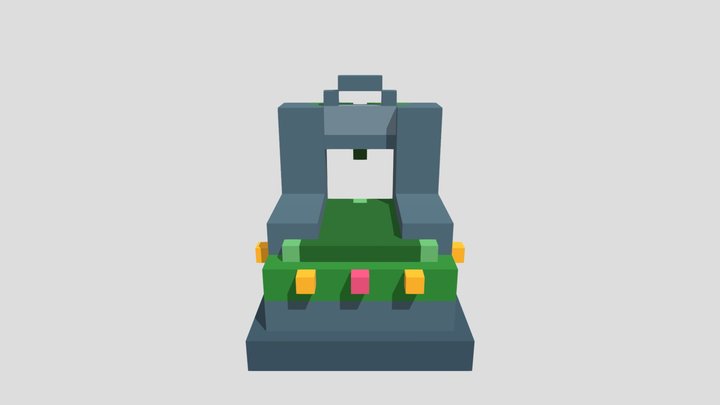 Fairy Moss Throne - Voxel 32x32 (Animated) – Modello 3D gratuito STL