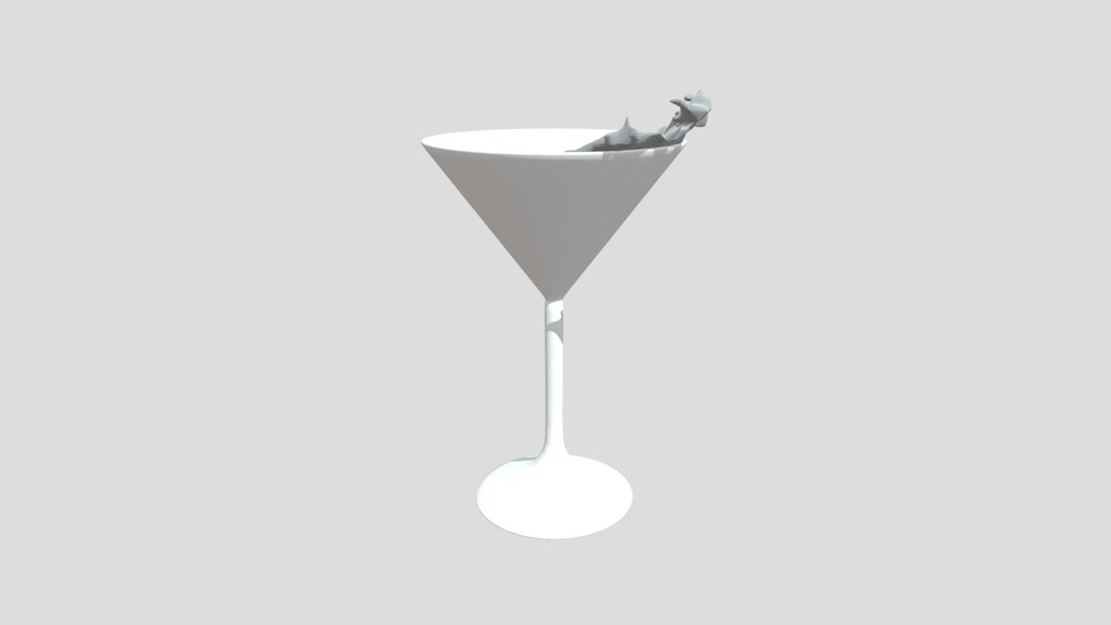 Martini Glass With Strawberry