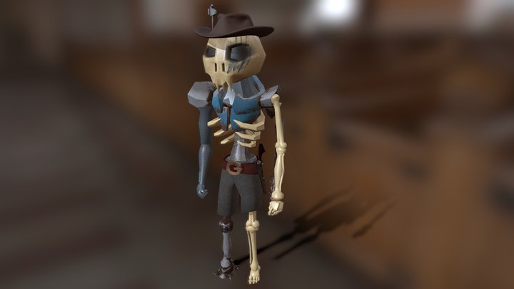 Grave Walker (Gunslinger - Game Ready) 3D Model
