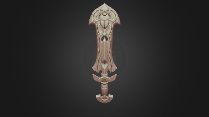 Fantasy sword "Desert scream" 3D Model