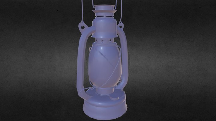Oil Lamp 3D Model