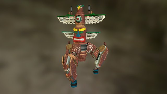 Sentry Gun Totem (OLD) 3D Model