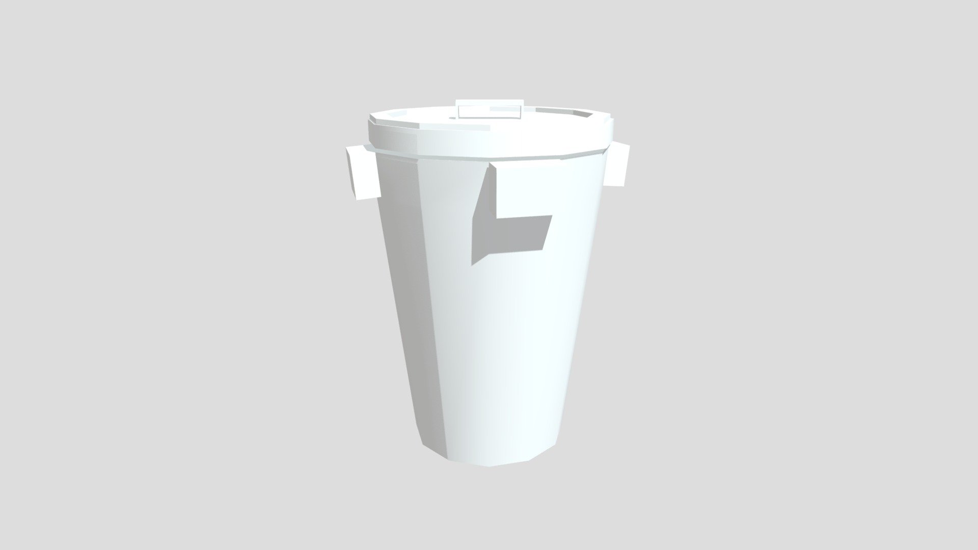 Plastic Container Low Poly