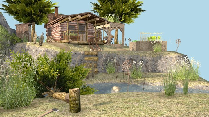 DAE Diorama - Forest Loner 3D Model