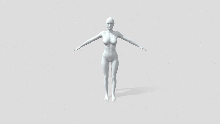Underboob Beautiful Sexy Body Woman 3D model 3D printable