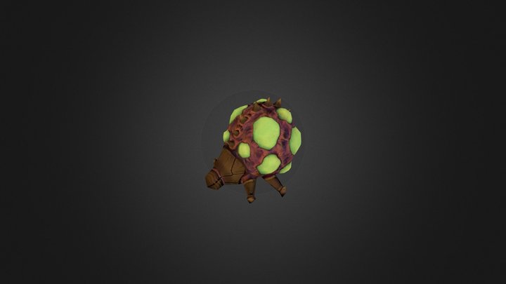 Explosive Bug Lowpoly 3D Model