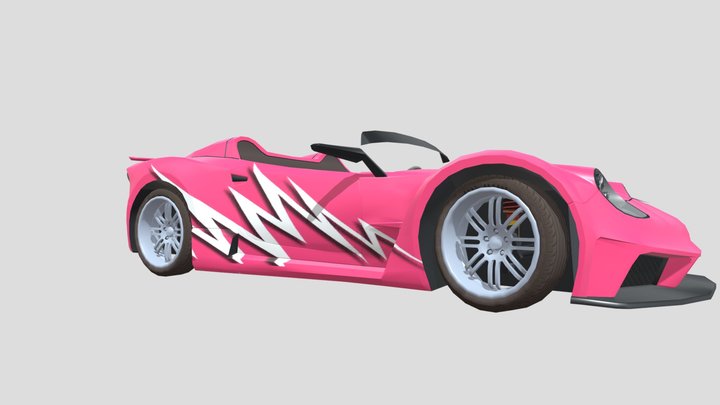 Porsche Inception Pink 3D Model