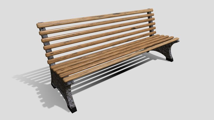 Bench - Game Ready 3D Model