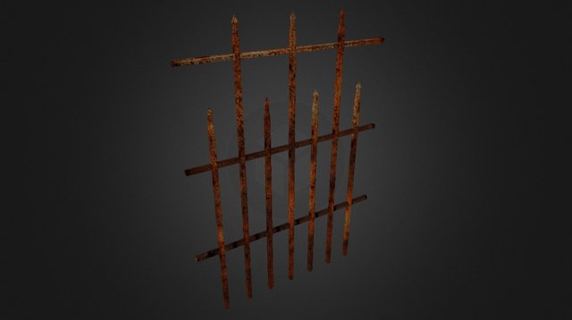 Graveyard Fence 2 3D Model