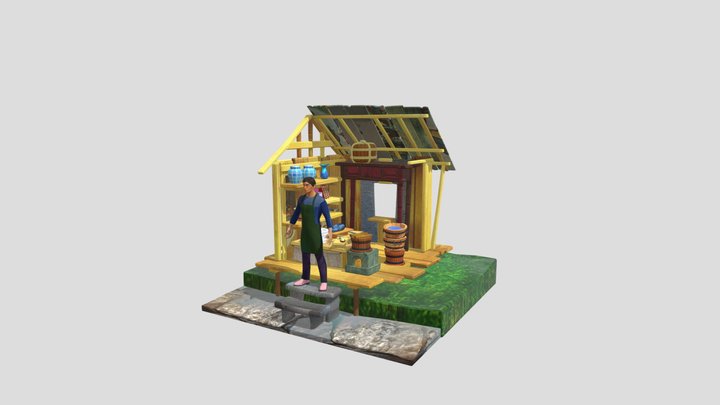 sekaranandati firdst try texturing 3D Model