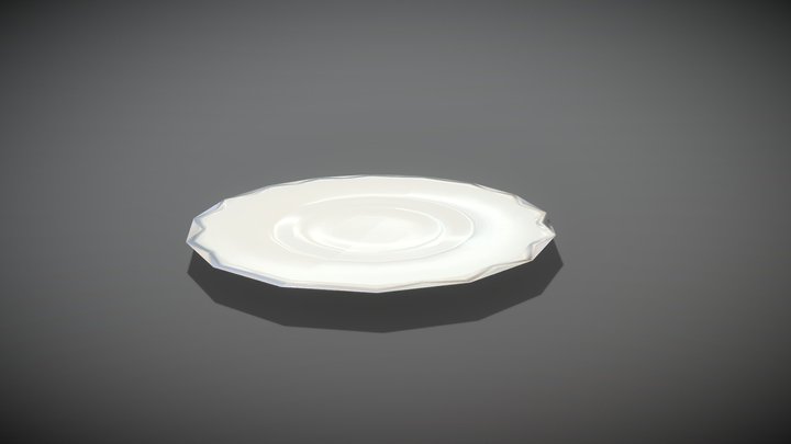 Modelling a Saucer (Low Poly) 3D Model