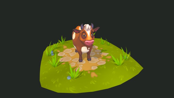 Dakota: Farm Adventures. Cow 3D Model