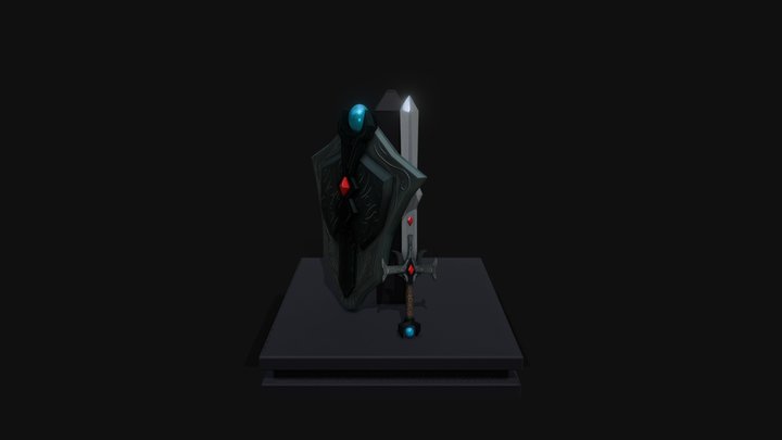 3D Modelling Assessment: Sword And Shield 3D Model