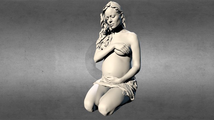 Pregnant lady 2 3D Model