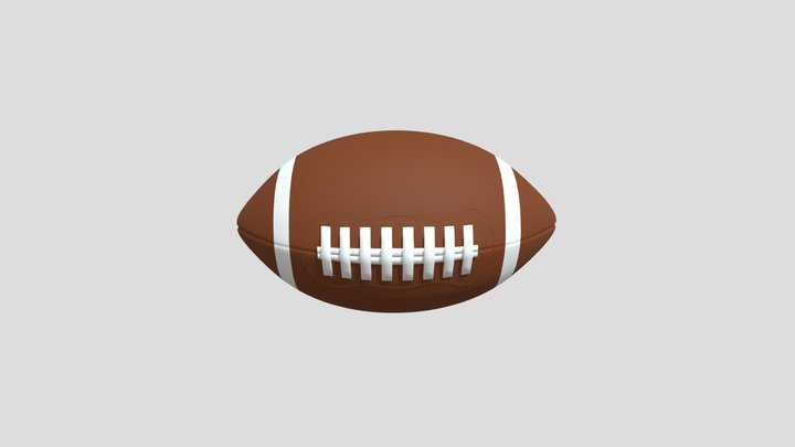 American Football 3D Model