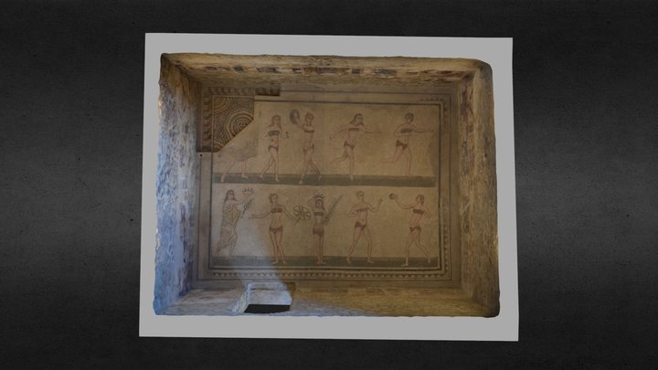 Mosaico Chicas en bikini 3D Model