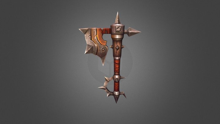 Poleax_fan art 3D Model