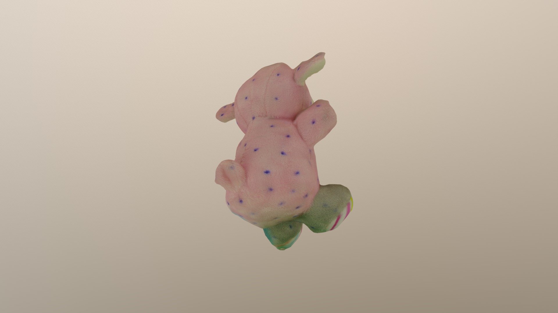 Pink Polka-Dot Plush Teddy Bear Toy