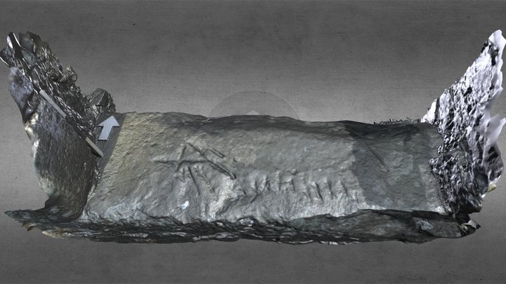 Balquidder old church, windowsill markings 3D Model