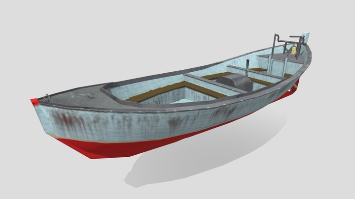 Motor Whaleboat 3D Model