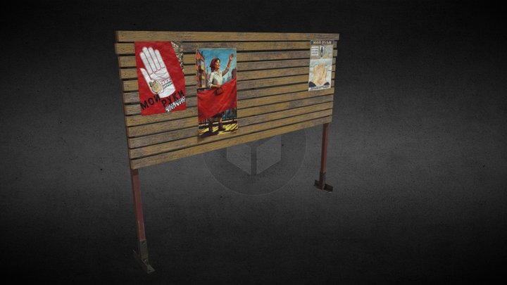Soviet Information Stand / Bunker stuff – Free 3D Model STL