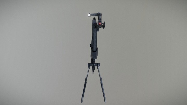 Combine Turret 3D Model