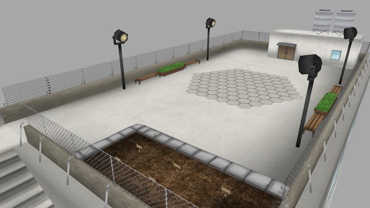 School Roof Top 6 1 3D Model